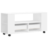 vidaXL TV cabinet 102x34.5x43 cm engineered wood white