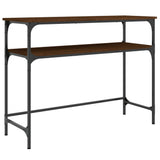 vidaXL Wandtafel 100x35,5x75 cm bewerkt hout zwart