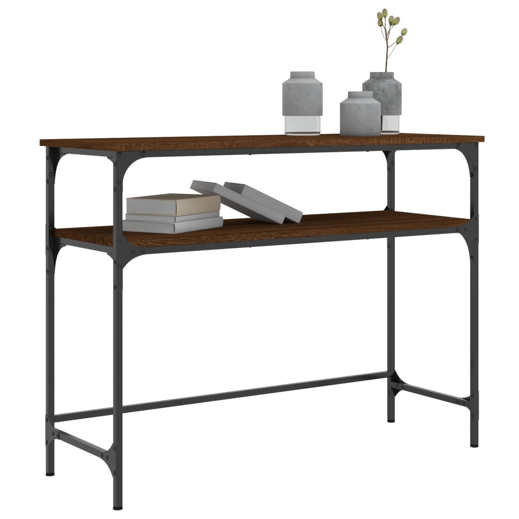 vidaXL Wandtafel 100x35,5x75 cm bewerkt hout zwart