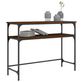 vidaXL Wandtafel 100x35,5x75 cm bewerkt hout zwart
