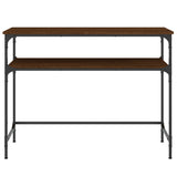 vidaXL Wandtafel 100x35,5x75 cm bewerkt hout zwart