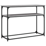 vidaXL Wandtafel 100x35,5x75 cm bewerkt hout zwart