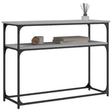 vidaXL Wandtafel 100x35,5x75 cm bewerkt hout zwart