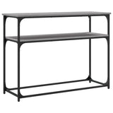 vidaXL Wandtafel 100x35,5x75 cm bewerkt hout zwart