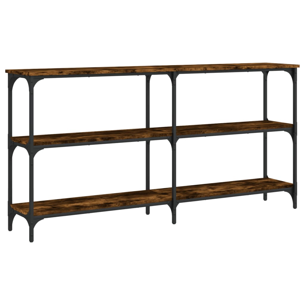 vidaXL Wandtafel 100x29x75 cm bewerkt hout gerookt eikenkleurig