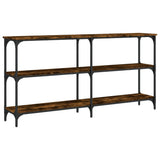 vidaXL Wandtafel 100x29x75 cm bewerkt hout gerookt eikenkleurig