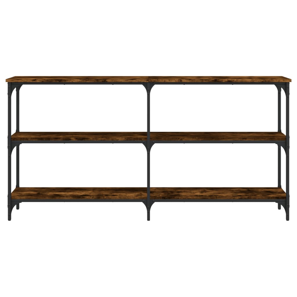 vidaXL Wandtafel 100x29x75 cm bewerkt hout gerookt eikenkleurig