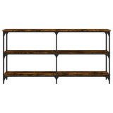 vidaXL Wandtafel 100x29x75 cm bewerkt hout gerookt eikenkleurig