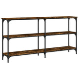 vidaXL Wandtafel 100x29x75 cm bewerkt hout gerookt eikenkleurig