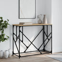 vidaXL Wandtafel 100x40x80 cm bewerkt hout zwart