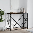 vidaXL Wandtafel 100x40x80 cm bewerkt hout zwart