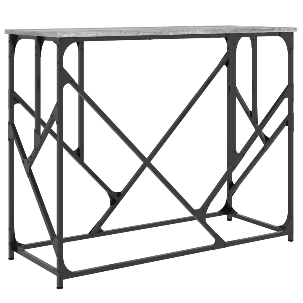 vidaXL Wandtafel 100x40x80 cm bewerkt hout zwart