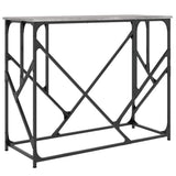 vidaXL Wandtafel 100x40x80 cm bewerkt hout zwart