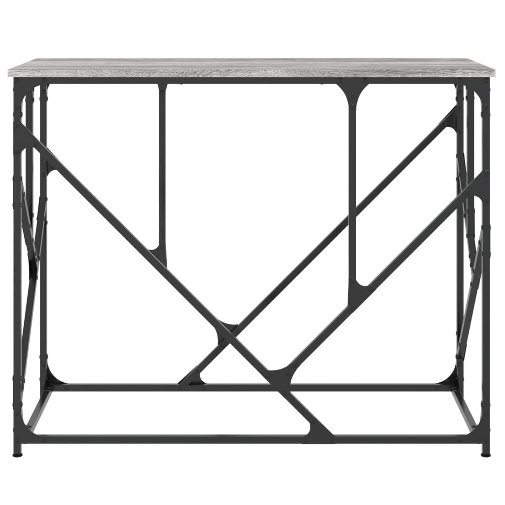 vidaXL Wandtafel 100x40x80 cm bewerkt hout zwart