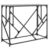 vidaXL Wandtafel 100x40x80 cm bewerkt hout zwart