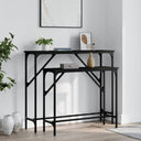 vidaXL Wall Tables 2 pcs Engineered Wood Black