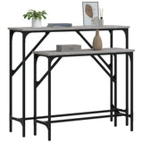 vidaXL Wall Tables 2 pcs Engineered Wood Black