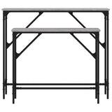 vidaXL Wall Tables 2 pcs Engineered Wood Black