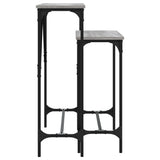 vidaXL Wall Tables 2 pcs Engineered Wood Black