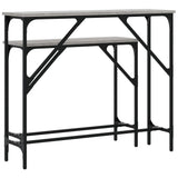 vidaXL Wall Tables 2 pcs Engineered Wood Black