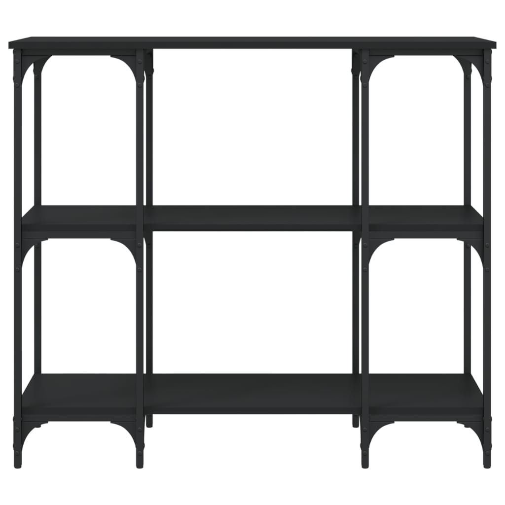 vidaXL Wandtafel 102x35x90 cm bewerkt hout zwart