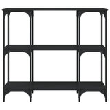 vidaXL Wandtafel 102x35x90 cm bewerkt hout zwart