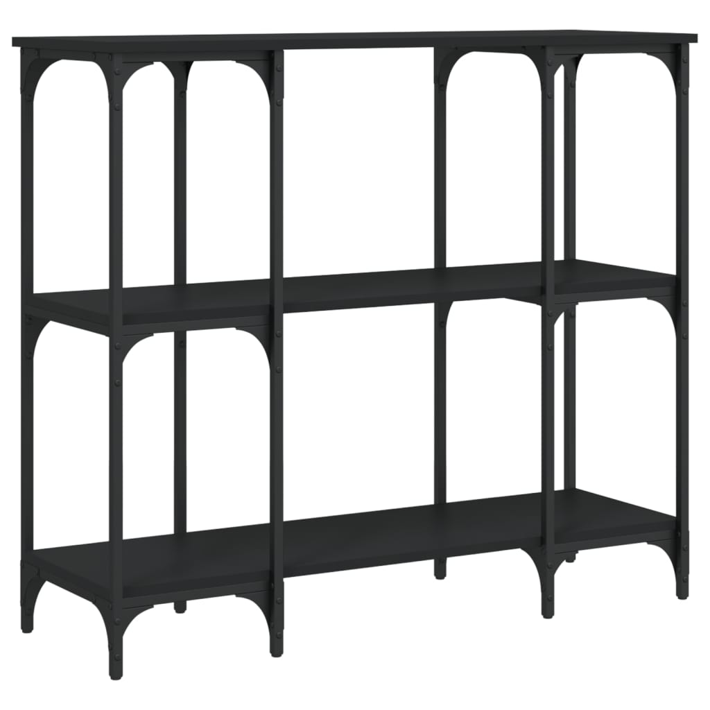 vidaXL Wandtafel 102x35x90 cm bewerkt hout zwart