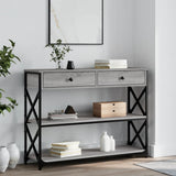 vidaXL Wandtafel 100x28x75 cm bewerkt hout zwart