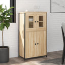 vidaXL Tall Cabinet 62x32x106.5 cm Engineered Wood Sonoma Oak