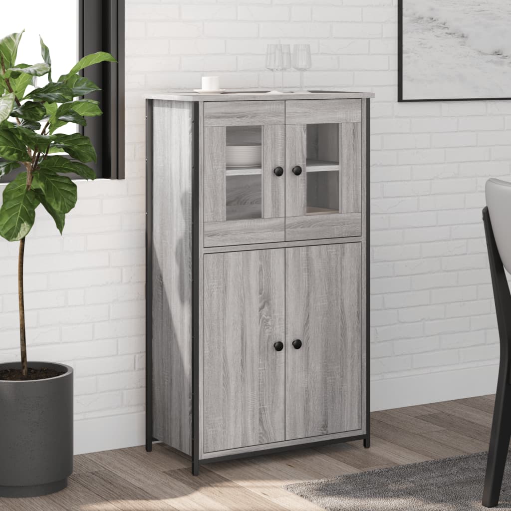 vidaXL Tall Cabinet 62x32x106.5 cm Engineered Wood Sonoma Oak