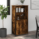 vidaXL Hoge kast 62x36x121,5 cm bewerkt hout sonoma eiken