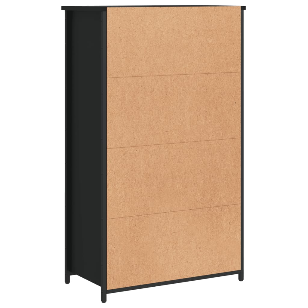 vidaXL Hoge kast 62x36x121,5 cm bewerkt hout sonoma eiken