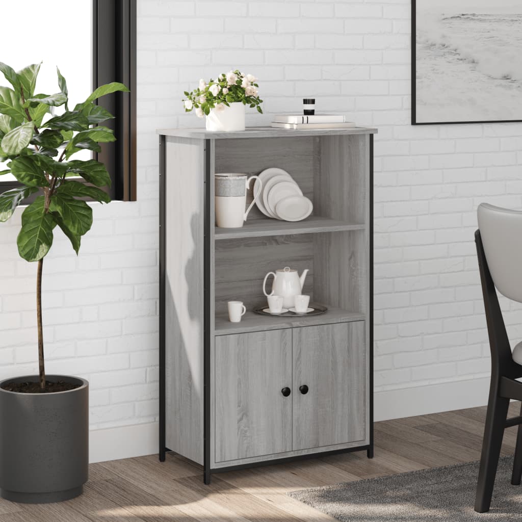 vidaXL Hoge kast 62x36x121,5 cm bewerkt hout sonoma eiken