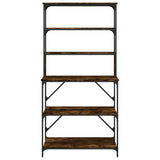 vidaXL Baker's Rack 6-tier 90x40x180 cm engineered wood smoked oak