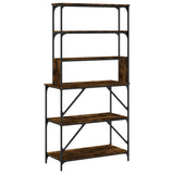vidaXL Baker's Rack 6-tier 90x40x180 cm engineered wood smoked oak