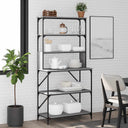 vidaXL Baker's Rack 6-tier 90x40x180 cm engineered wood smoked oak