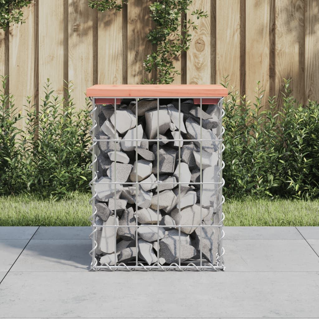 vidaXL Tuinbank schanskorfontwerp 33x31x42 cm massief grenenhout