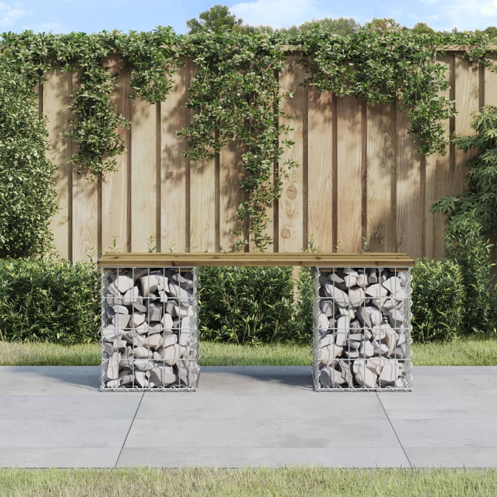 vidaXL Tuinbank schanskorfontwerp 33x31x42 cm massief grenenhout