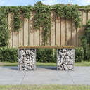 vidaXL Tuinbank schanskorfontwerp 33x31x42 cm massief grenenhout