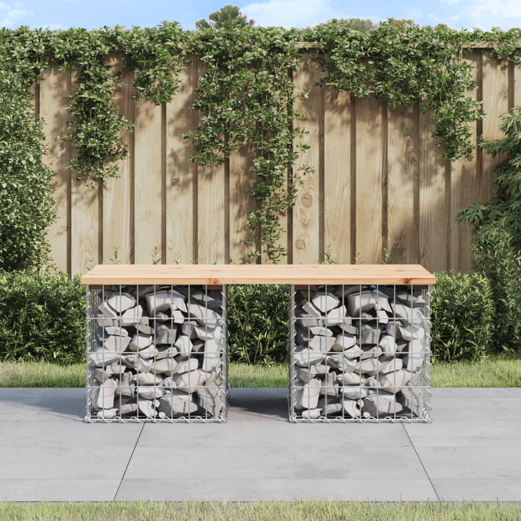 vidaXL Tuinbank schanskorfontwerp 33x31x42 cm massief grenenhout