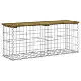 vidaXL Tuinbank schanskorfontwerp 33x31x42 cm massief grenenhout