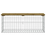 vidaXL Tuinbank schanskorfontwerp 33x31x42 cm massief grenenhout