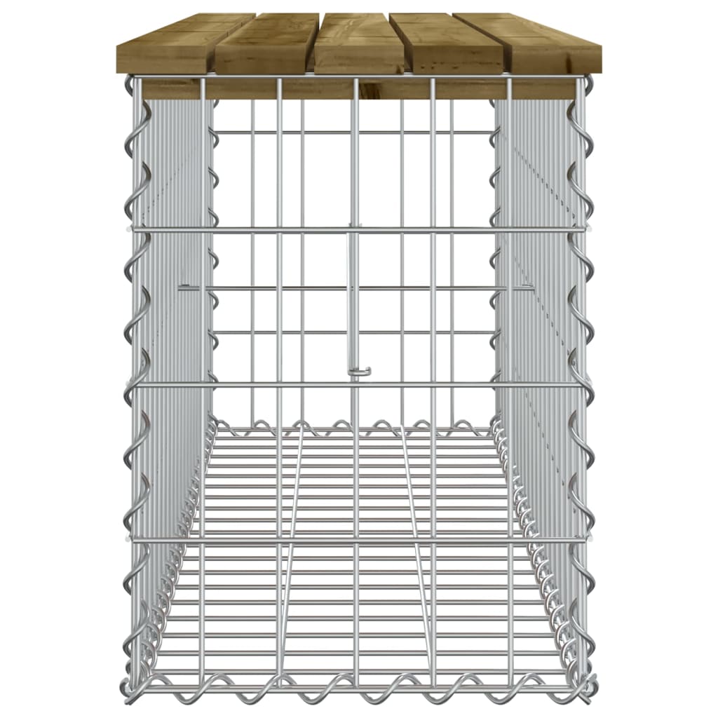 vidaXL Tuinbank schanskorfontwerp 33x31x42 cm massief grenenhout