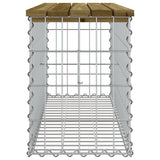 vidaXL Tuinbank schanskorfontwerp 33x31x42 cm massief grenenhout