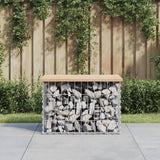 vidaXL Tuinbank schanskorfontwerp 33x31x42 cm massief grenenhout