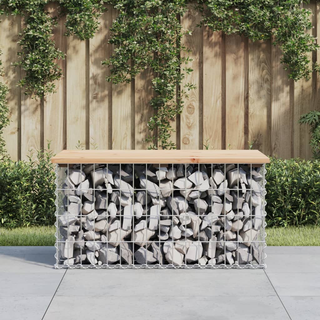vidaXL Tuinbank schanskorfontwerp 33x31x42 cm massief grenenhout