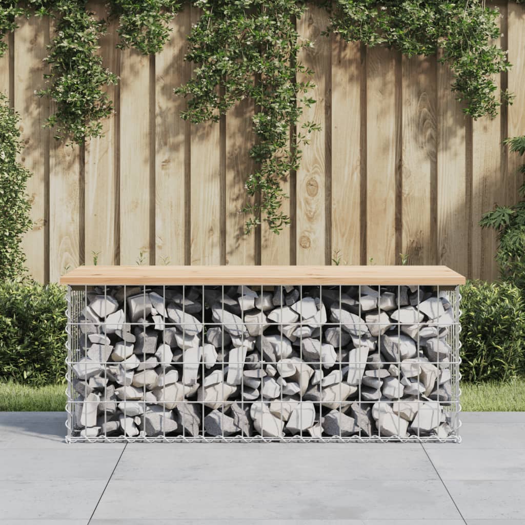 vidaXL Tuinbank schanskorfontwerp 33x31x42 cm massief grenenhout