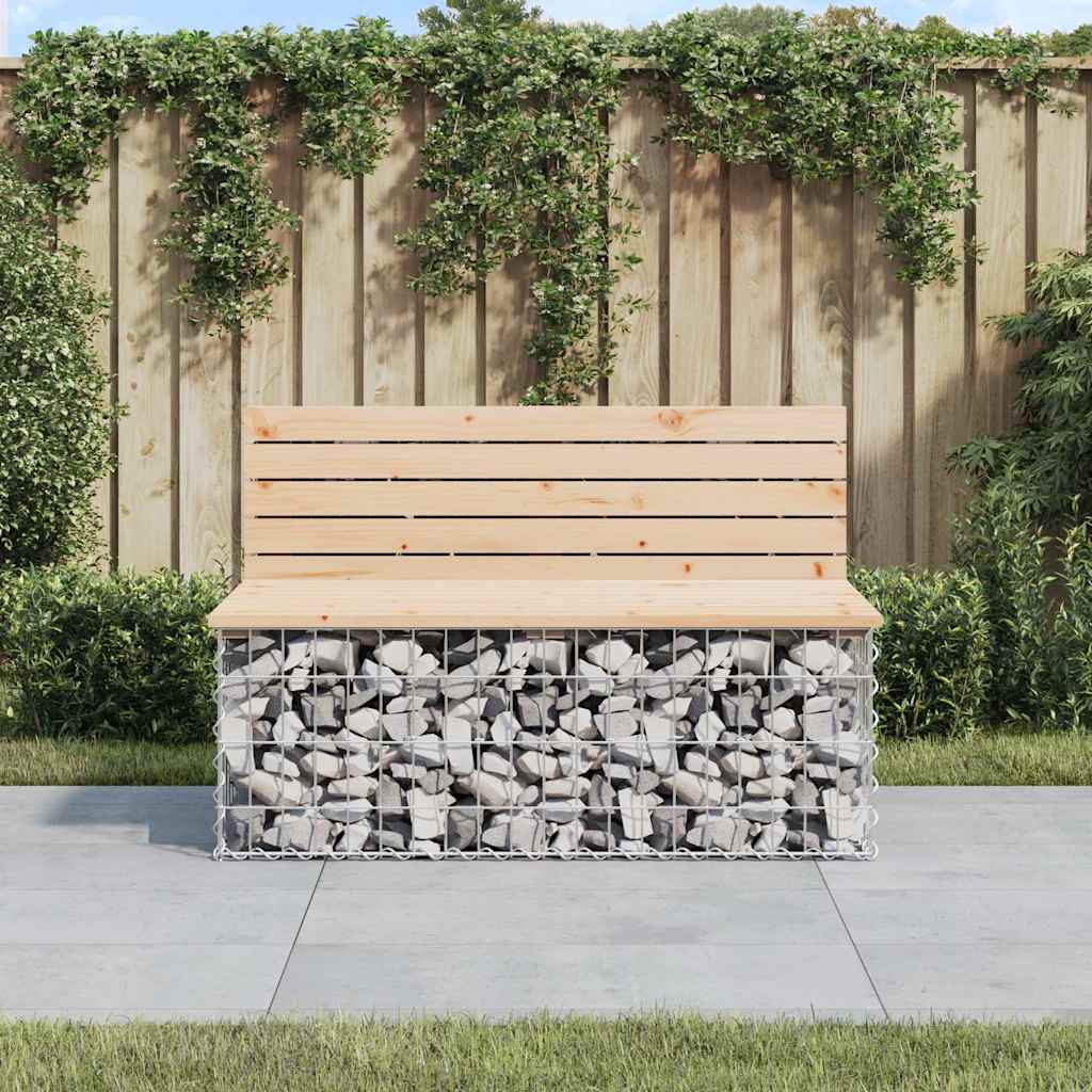 vidaXL Tuinbank schanskorfontwerp 103x70x65 cm massief grenenhout