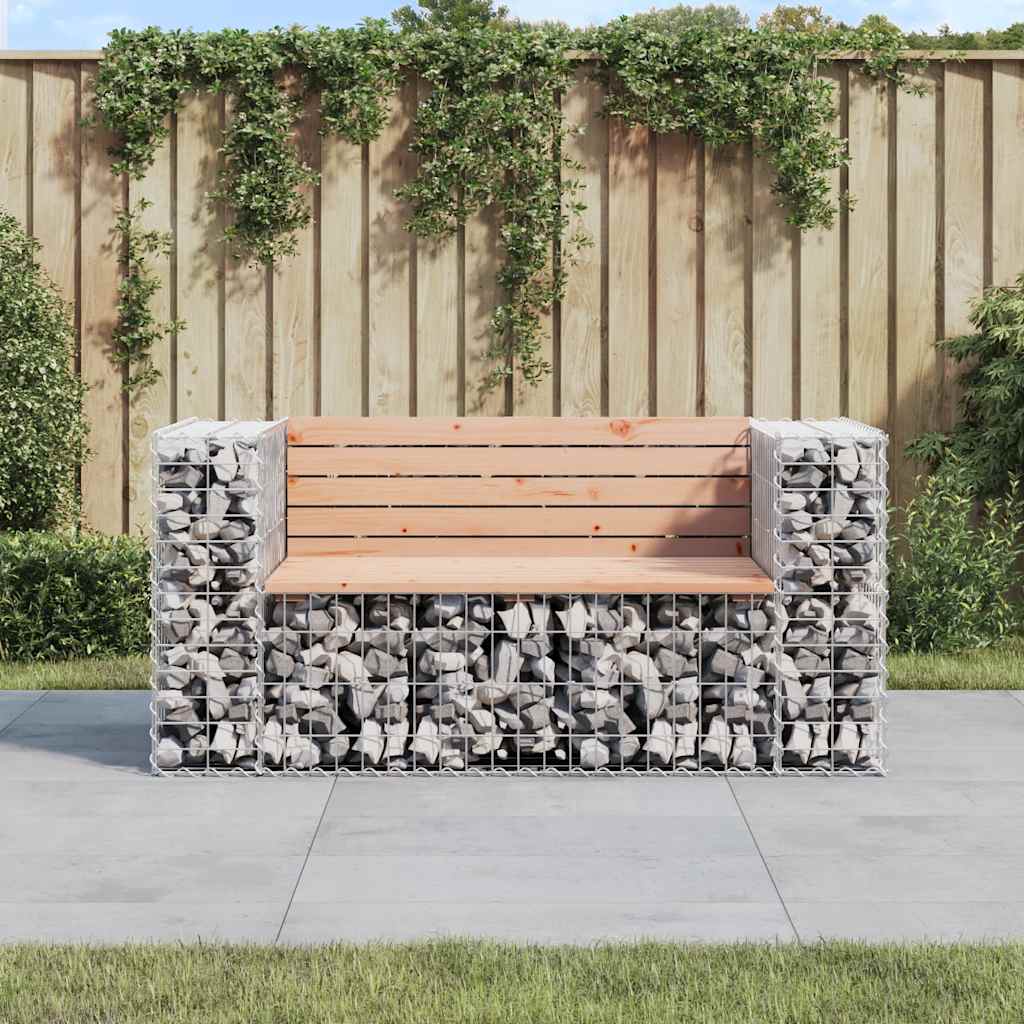 vidaXL Tuinbank schanskorfontwerp 103x70x65 cm massief grenenhout