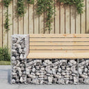 vidaXL Tuinbank schanskorfontwerp 103x70x65 cm massief grenenhout